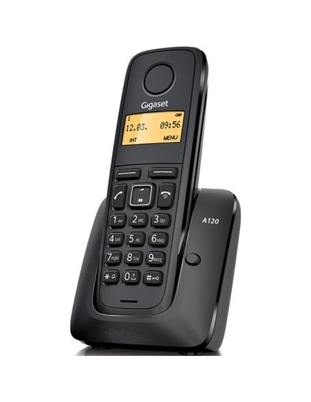 Gigaset A120 Teléfono DECT Identificador de llamadas Negro
