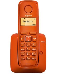 Gigaset A120 Teléfono DECT Identificador de llamadas Naranja