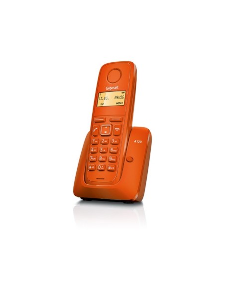 Gigaset A120 Teléfono DECT Identificador de llamadas Naranja