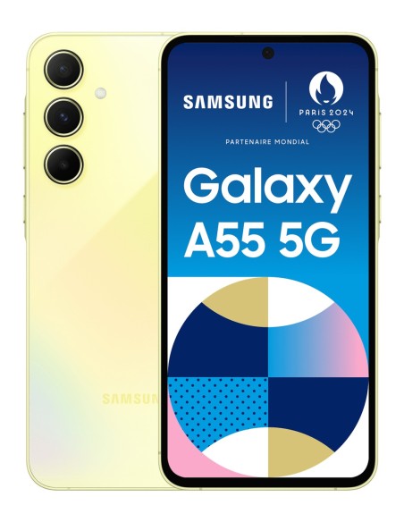 Samsung Galaxy A55 5G 16,8 cm (6.6") Ranura híbrida Dual SIM Android 14 USB Tipo C 8 GB 128 GB 5000 mAh Amarillo