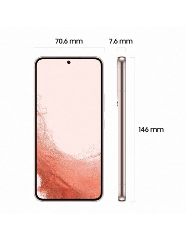 Samsung Galaxy S22 15,5 cm (6.1") SIM doble Android 12 5G USB Tipo C 8 GB 128 GB 3700 mAh Oro, Rosa