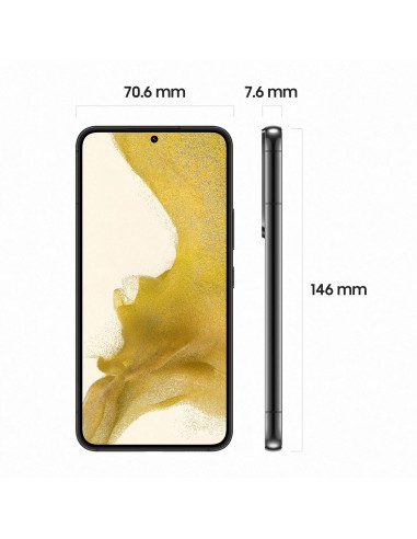 Samsung Galaxy S22 SM-S901B 15,5 cm (6.1") SIM doble Android 12 5G USB Tipo C 8 GB 128 GB 3700 mAh Negro