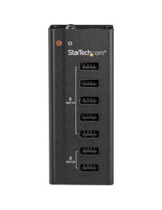 StarTech.com Estación de Carga USB de 7 Puertos Autónoma - 5x Puertos de 1A y 2x Puertos de 2A - Base de Carga USB 2