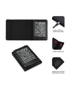 SUBBLIM Funda Libro Electrónico Clever Ebook Case 6" Black 2