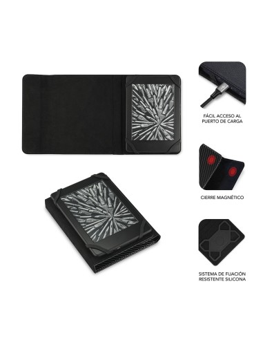 SUBBLIM Funda Libro Electrónico Clever Ebook Case 6" Black