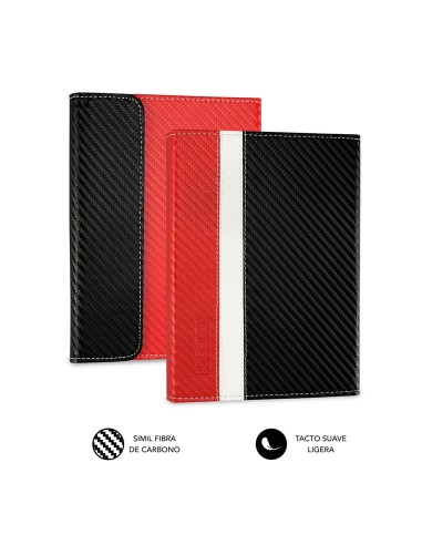 SUBBLIM Funda Libro Electrónico Clever Ebook Case 6" Red