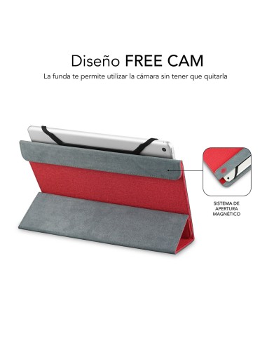 SUBBLIM Funda Tablet Freecam Case 10,1" Red