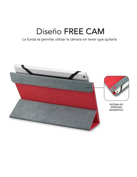 SUBBLIM Funda Tablet Freecam Case 10,1" Red