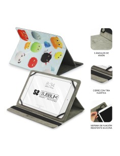 SUBBLIM Funda Tablet Universal TRENDY CASE FURRY 10.1" 2