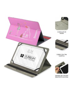 SUBBLIM Funda Tablet Universal TRENDY CASE FASHION GIRLS 10.1" 2