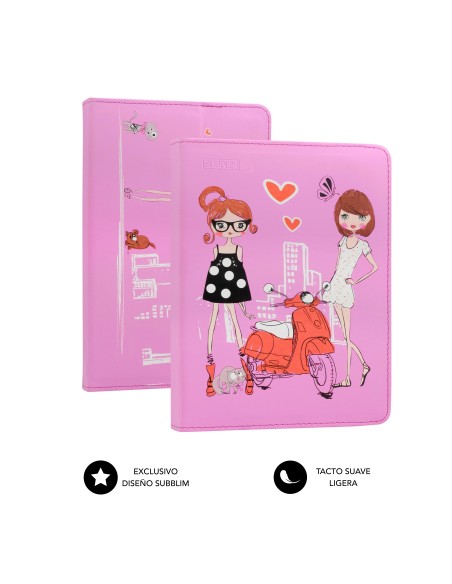 SUBBLIM Funda Tablet Universal TRENDY CASE FASHION GIRLS 10.1"