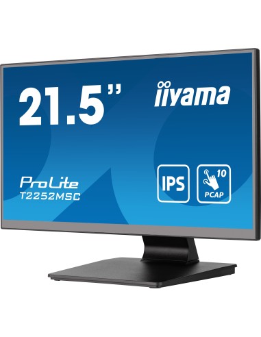iiyama ProLite T2252MSC-B2 pantalla para PC 54,6 cm (21.5") 1920 x 1080 Pixeles Full HD LCD Pantalla táctil Negro