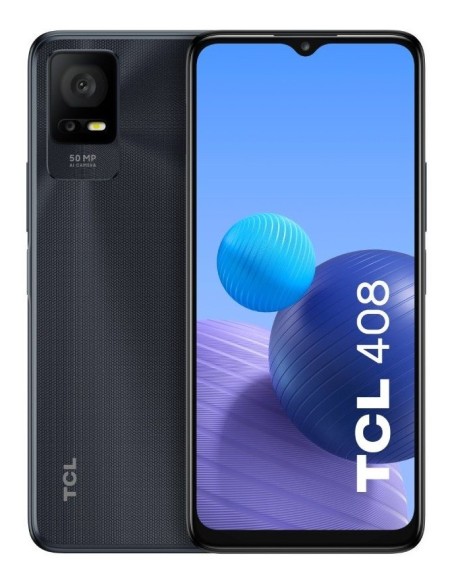 TCL 40 408 16,8 cm (6.6") SIM doble Android 12 4G USB Tipo C 4 GB 64 GB 5000 mAh Gris