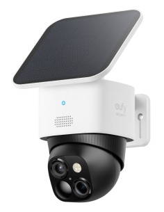 Eufy SoloCam S340, cámara solar de seguridad, cámara exterior inalámbrica, vigilancia de 360°, sin puntos ciegos, Wi - Fi 2,4