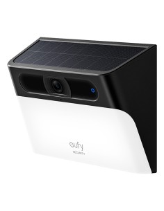 Eufy Cámara solar con luz de pared Security S120, cámara solar inalámbrica exterior, cámara 2K, energía inagotable, luz
