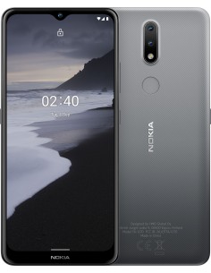 Nokia 2 4 16,5 cm (6.5") SIM doble Android 10 4G MicroUSB 3 GB 64 GB 4500 mAh Carbón vegetal