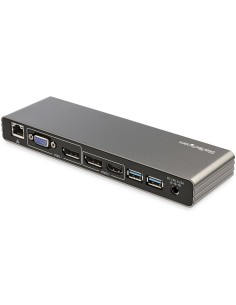 StarTech.com Dock Thunderbolt 3 - Docking Station Thunderbolt 3 de Dos Monitores DisplayPort HDMI y VGA 1080p para Portátil - 2