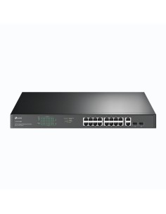 TP-Link TL-SG1218MP switch No administrado Gigabit Ethernet (10 100 1000) Energía sobre Ethernet (PoE) 1U Negro