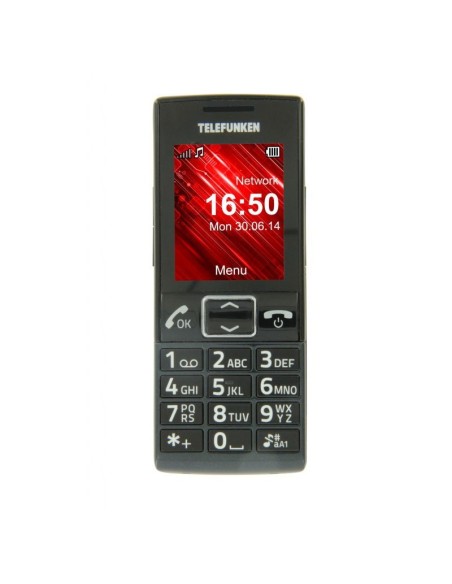 Telefunken TM 130 Cosi 5,59 cm (2.2") Negro Teléfono para personas mayores