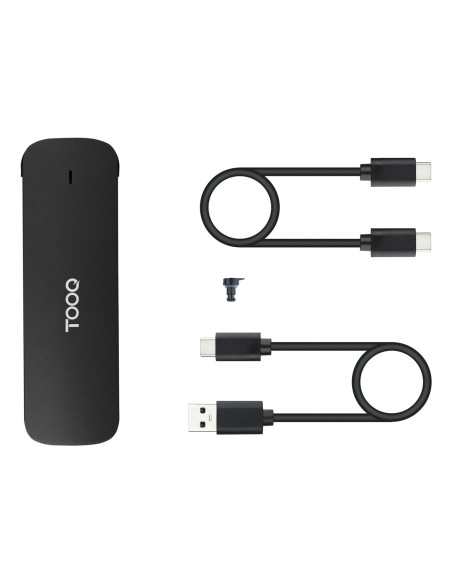 TooQ Caja Externa para SSD M.2 NVMe, Negro