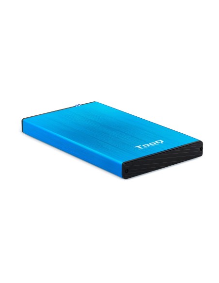 TooQ TQE-2527BL caja para disco duro externo Caja de disco duro (HDD) Negro, Azul 2.5"