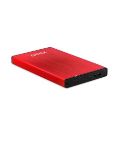 TooQ TQE-2527R caja para disco duro externo Caja de disco duro (HDD) Negro, Rojo 2.5" 2