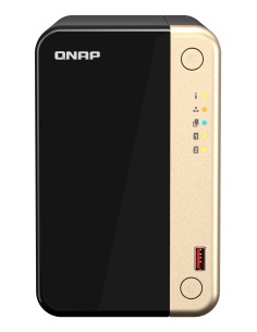 QNAP TS-264 NAS Torre Intel® Celeron® N5095 8 GB 0 TB QNAP QTS Negro, Oro