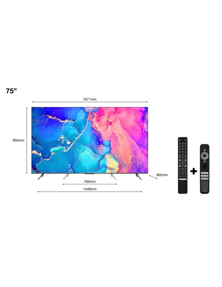 TCL C63 C635 190,5 cm (75") 4K Ultra HD Smart TV Wifi Negro
