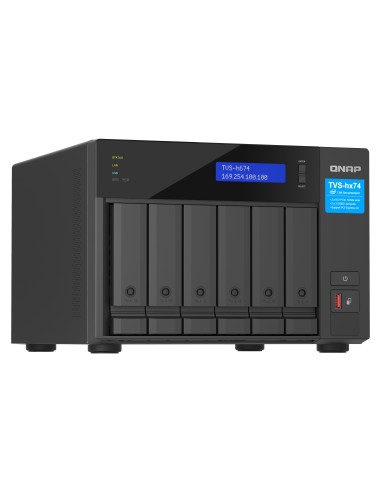 QNAP TVS-H674T-I5-32G servidor de almacenamiento NAS Torre Intel® Core™ i5 i5-12400 32 GB DDR4 Unidad de disco duro QNAP QTS