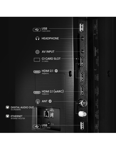 Hisense 75E7NQ 190,5 cm (75") 4K Ultra HD Smart TV Wifi Negro 350 cd   m²