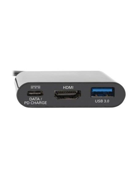Tripp Lite U444-06N-H4UB-C Adaptador USB-C a HDMI 4K con Puerto USB-A y Carga PD, HDCP, Negro