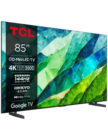 TCL C855 85C855 Televisor 2,16 m (85") 4K Ultra HD Smart TV Wifi Negro 3500 cd   m²