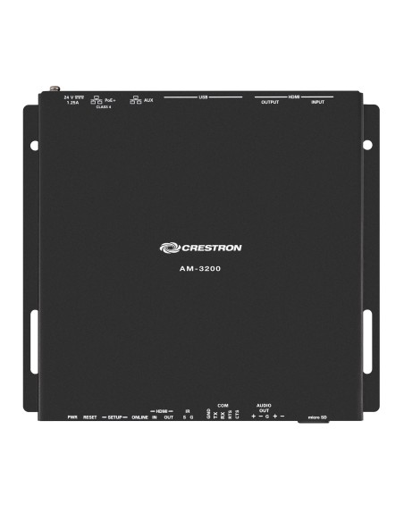 Crestron AM-3200 extensor audio video Repetidor de señales AV Negro