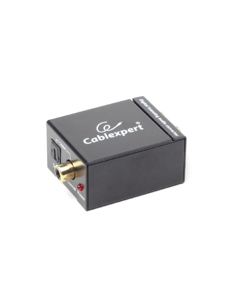 Gembird DSC-OPT-RCA-001 convertidor de audio Negro