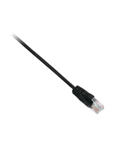 V7 Cable negro Cat6 no blindado (UTP) con conector RJ45 macho a RJ45 macho 2m 6.6ft