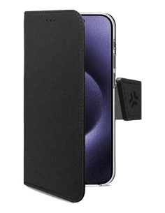 Celly WALLY1081 funda para teléfono móvil 17,5 cm (6.9") Funda cartera Negro