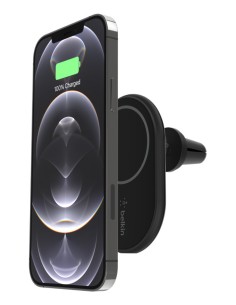 Belkin WIC004BTBK cargador de dispositivo móvil Smartphone Negro USB Cargador inalámbrico Auto