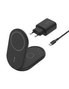 Belkin BoostCharge Auriculares, Smartphone Negro USB Cargador inalámbrico Carga rápida Interior