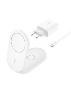 Belkin BoostCharge Auriculares, Smartphone Blanco USB Cargador inalámbrico Carga rápida Interior