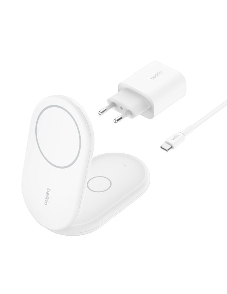 Belkin BoostCharge Auriculares, Smartphone Blanco USB Cargador inalámbrico Carga rápida Interior