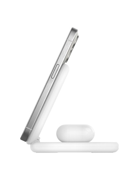 Belkin BoostCharge Auriculares, Smartphone Blanco USB Cargador inalámbrico Carga rápida Interior