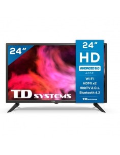 TD Systems K24DLG12HS Televisor 61 cm (24") HD Smart TV Wifi Negro 200 cd   m² 2