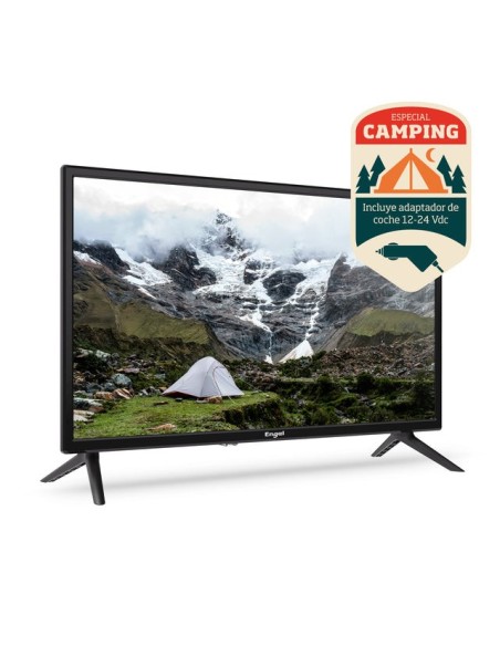 Engel LE2462CA Televisor 61 cm (24") HD Negro 180 cd   m²