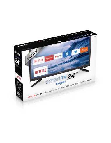 Engel LE 2482 SM 61 cm (24") HD Smart TV Wifi Negro 180 cd   m²