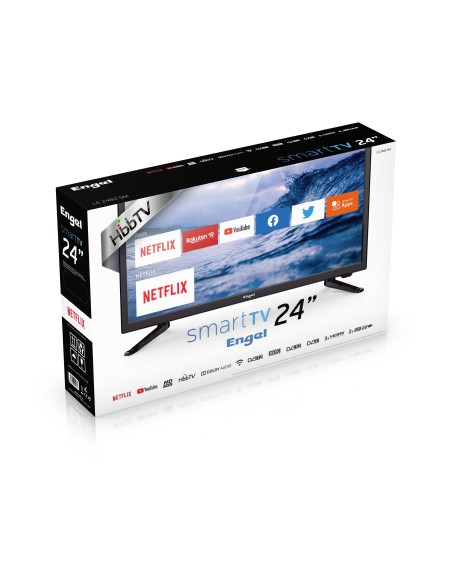 Engel LE 2482 SM 61 cm (24") HD Smart TV Wifi Negro 180 cd   m²