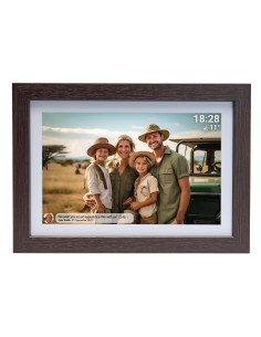 Denver PFF-1042DWMK2 marco fotográfico digital Madera 25,6 cm (10.1") Pantalla táctil Wifi