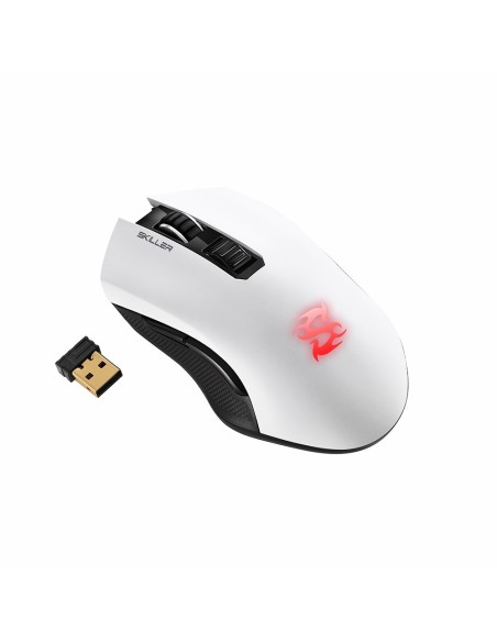Sharkoon Skiller SGM3 ratón Juego mano derecha RF Wireless + USB Type-A Óptico 6000 DPI