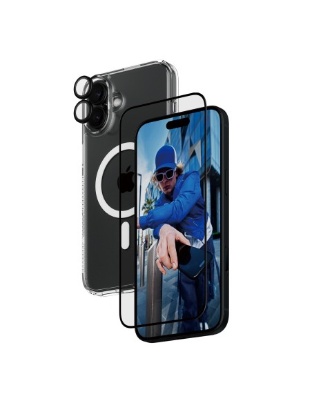 PanzerGlass ® 3-in-1 Protection Bundle iPhone 16 Plus Protector de pantalla Apple 1 pieza(s)