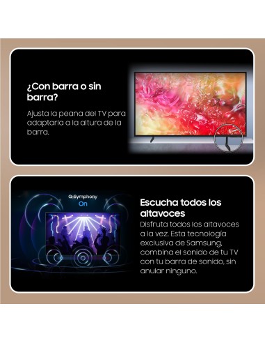 Samsung TV DU8005 Crystal UHD 50” 4K Smart TV 2024