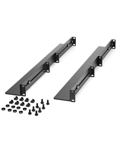 StarTech.com Carriles 1U de 19 pulgadas para Rack para Servidores con 4 Columnas - Profundidad Ajustable de 60,9cm a 91,4cm 24"